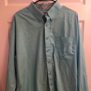 Cinch light blue button down shirt